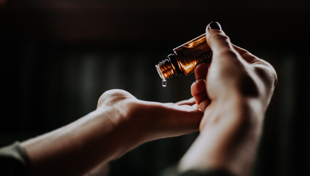 essential oil in the brick spa